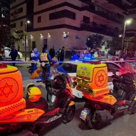 זירת האירוע רחוב יהודה עמיחי תל אביב קרדיט מד"א
