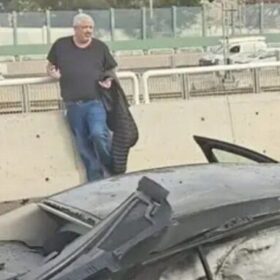 לחיאני בזירת הפיצוץ בלא גוארדיה בתל אביבצילום לפי סעיף 27 א'