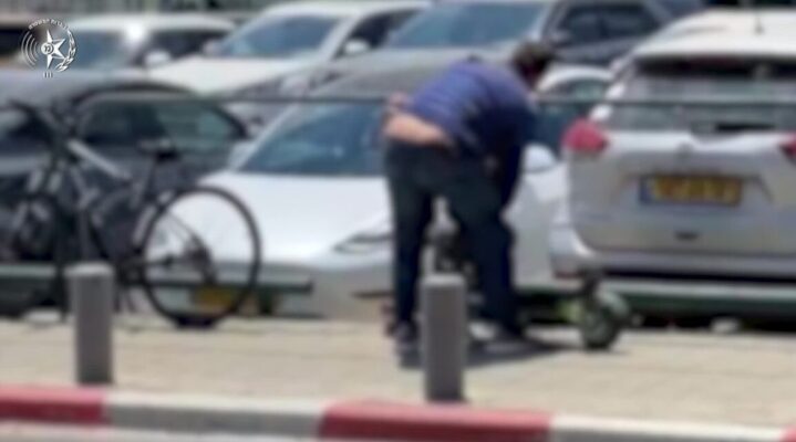 נתפס על חם - קרדיט דוברות משטרת ישראל